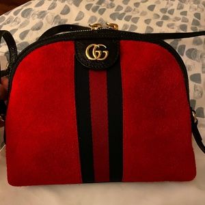 NWT! Gucci Suede GG Ophidia Shoulder Bag